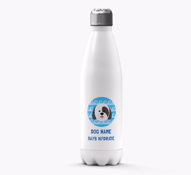 'Says Hydrate' - Personalised {breedFullName} Water Bottle